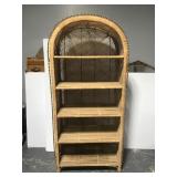 Large rattan shelf