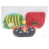 Beaded coin purse trio