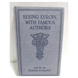Antique seeing Europe with famous authors book