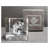 Crystal Impressions fish art cube
