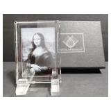 Crystal Impressions Mona Lisa portait art