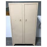 Metal garage locker storage