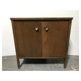 Mid century wood liquor / entry way cabinet