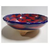 Painted pottery chili bowl