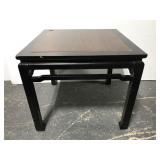 Large black end table