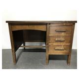 Vintage sturdy wood desk