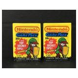 Two sealed Nintendo Game Pack trading cards