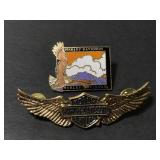 Pair of Harley Davidson lapel pins