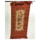 Large needlepoint floral throw