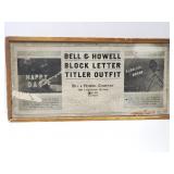 Bell & Howell home movie block letter set