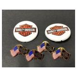 Harley Davidson pin collection