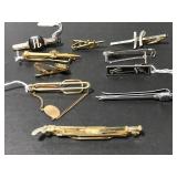 Vintage tie clip clasp collection