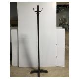 Primitive wood coat rack