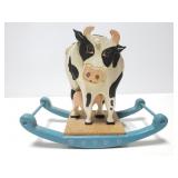 Wood cow rocking toy