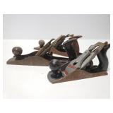 Three vintage wood planers