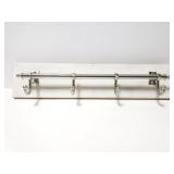 Wood and metal coat rack