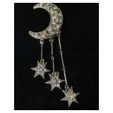 Kirk Folly Crescent Moon brooch