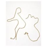 Gold salvage necklaces