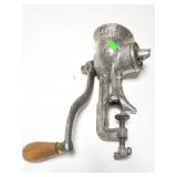 Vintage cast metal meat grinder