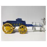 Cast iron goat and express carriage cart
