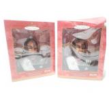 Two Star Trek Commander Worf ornaments