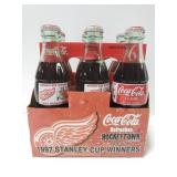 Red Wings collectors Coca Cola glass bottles