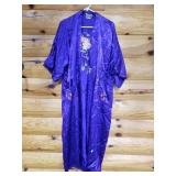 Large purple asian kimono robe