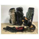 Lot of 5 golf bags w/ Wilson & Taylor Made
