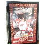1997 Red Wings Federov Stanley cup framed poster