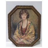 Framed print of a woman