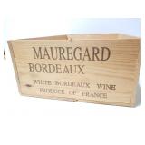 Wood Bordeaux wine crate
