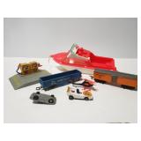 Collection of old vintage vehicle toys