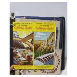 1960s scrap book for train trip