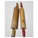 Pair of vintage rolling pins