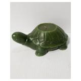Large green turtle candle