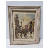 Vintage watercolor street print