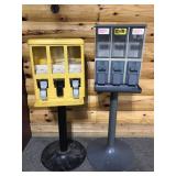 Two candy vending machines