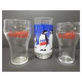 CocaCola and Pepsi drinking glasses