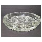 Large clear glass ashtray
