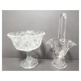 Clear glass art and candy dish