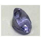 Large glass purple gemstone
