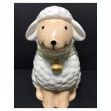 Cargo Express lamb sheep ceramic cookie jar