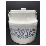 Ovenproof ceramic cookie jar crock - made in USA