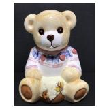 Teddy bear and my honey bee ceramic cookie jar
