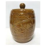 Vintage heavy barrel cookie jar