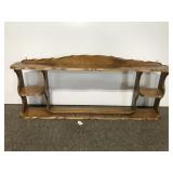 Vintage maple wood wall shelf