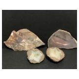 Geode rock stone collection