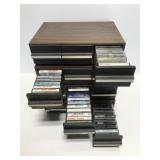 Cassette tape collection w/ storage organizers