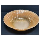 Vintage Fire King peach lustre serving bowl