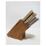 Knives in knife block